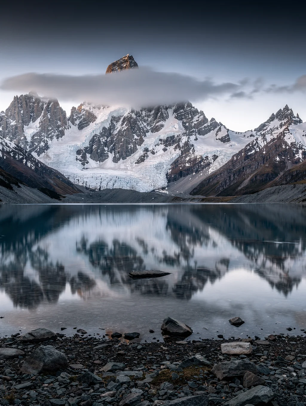Alpine mountain range in New Zealand